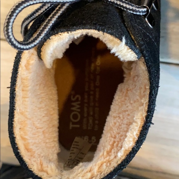 Toms Suede shearling lined wedge Bootie - Picture 5 of 7